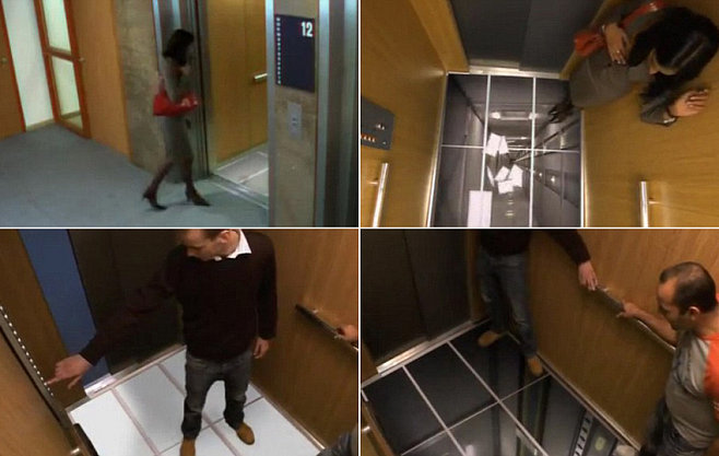 韩国高仿真特效广告上演电梯惊魂